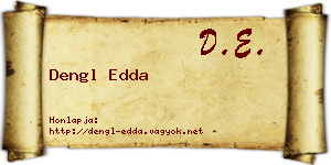 Dengl Edda névjegykártya